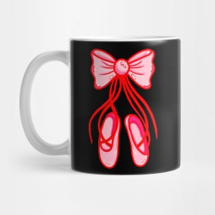 Pink And Red Pointe Shoes Mug